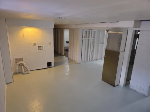 15th St Rockford, IL project: Basement