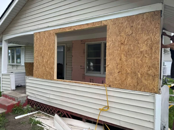 Hoover Ave Rockford, IL project: Room expansion add-on