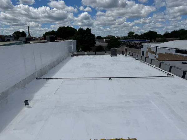 North 3rd Rockford, IL project: Finished roof sealant repair