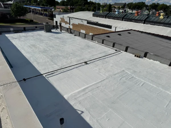 North 3rd Rockford, IL project: Finished roof sealant repair
